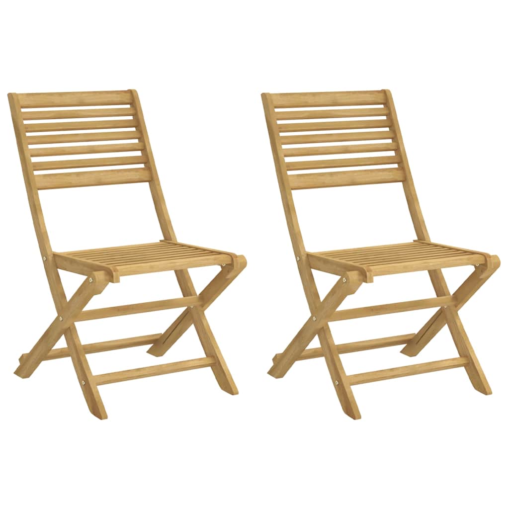 Maison Exclusive - Klappstühle, 2 Stück, 48,5 X 61,5 X 87 Cm, Mas