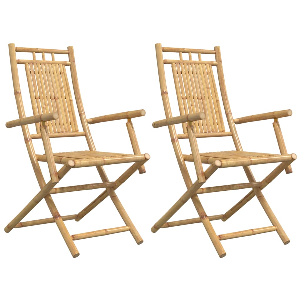 Maison Exclusive - Klappstühle, 2 Stück, 53 X 66 X 99 Cm, Bambus