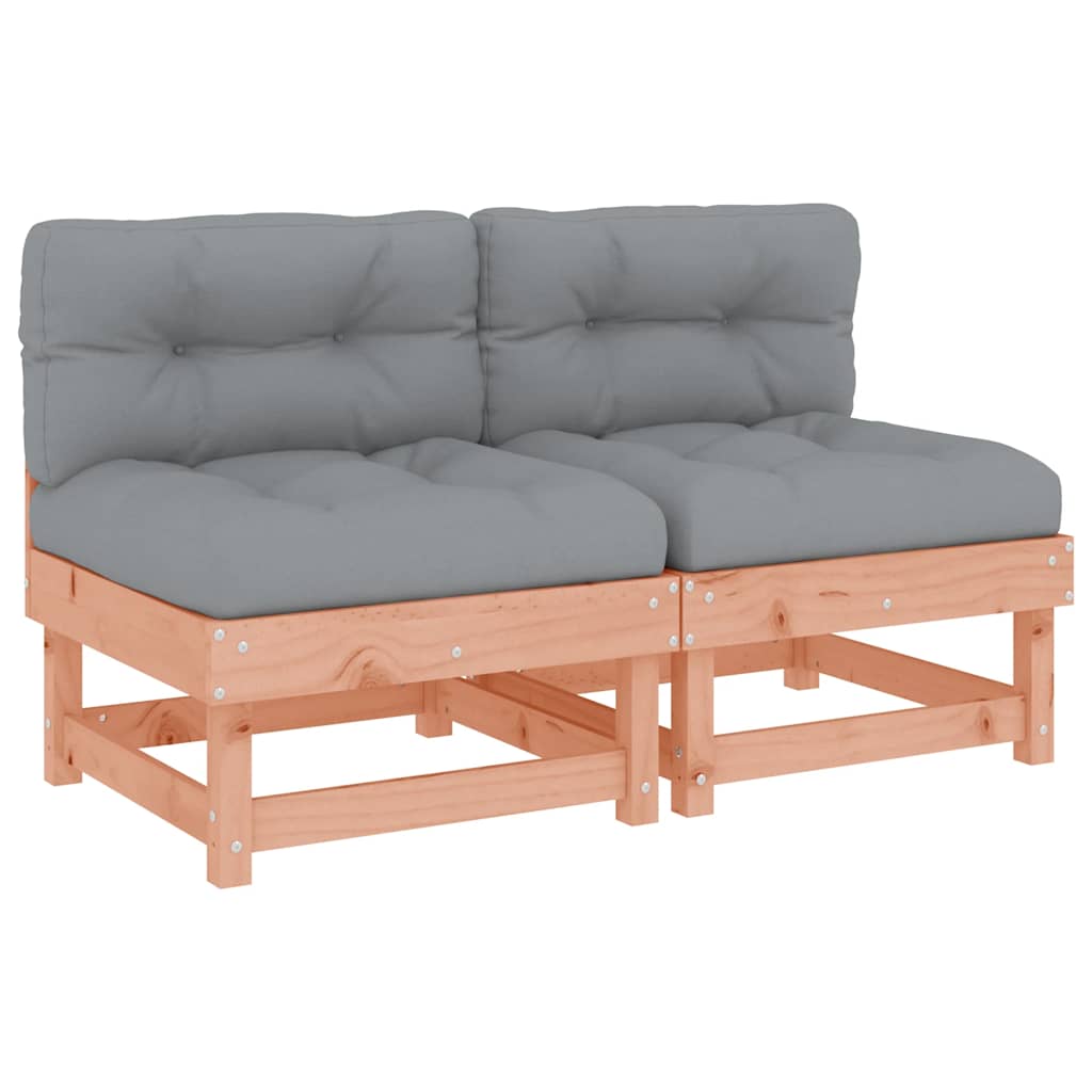 Maison Exclusive - Mittelsofas Mit Kissen 2 Stk. Massivholz Dougl