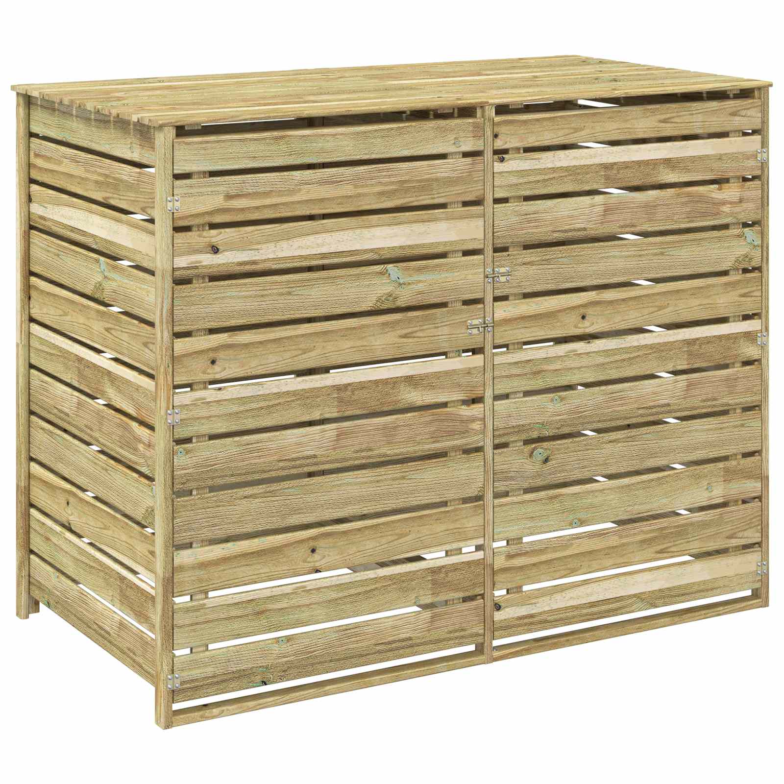 Maison Exclusive - Mülltonnenbox Für 2 Behälter 240 L Imprägniert