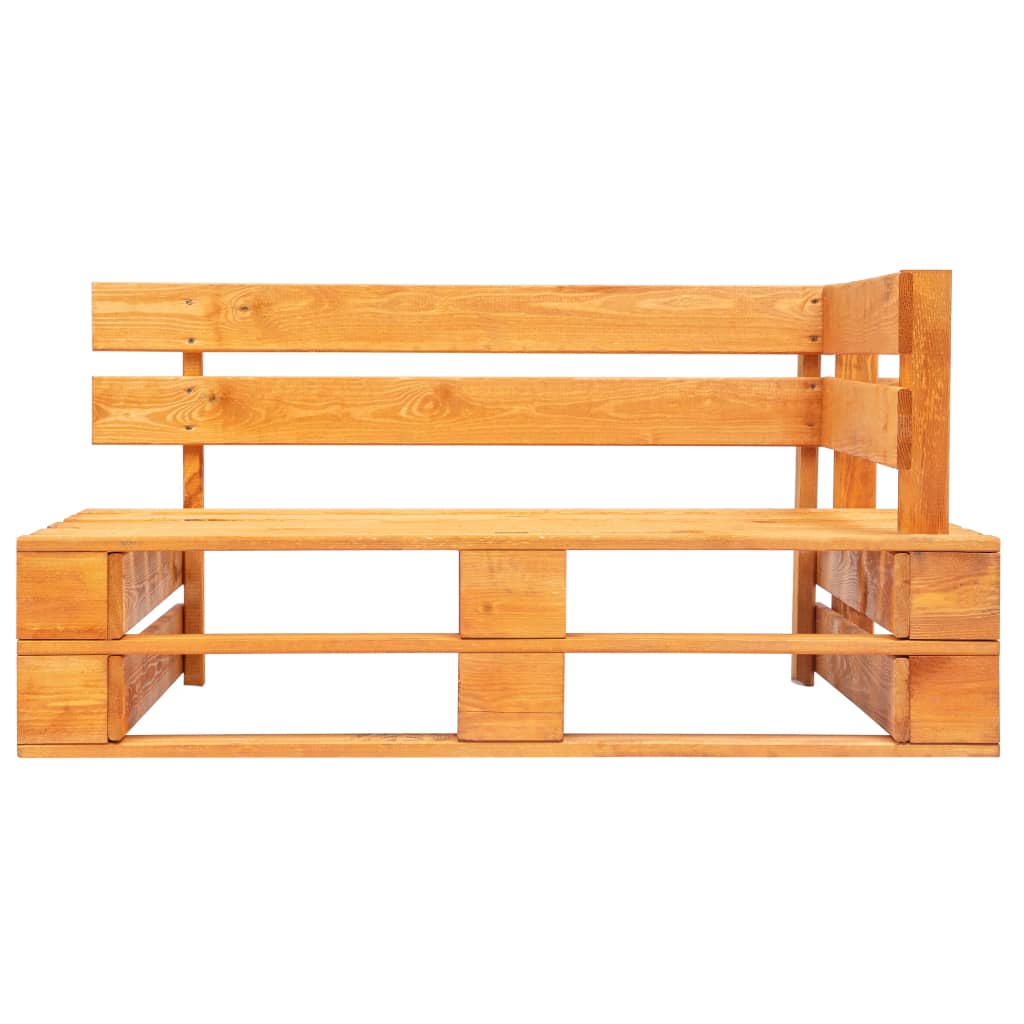 Maison Exclusive - Outdoor-eckbank Paletten Holz Honigbraun