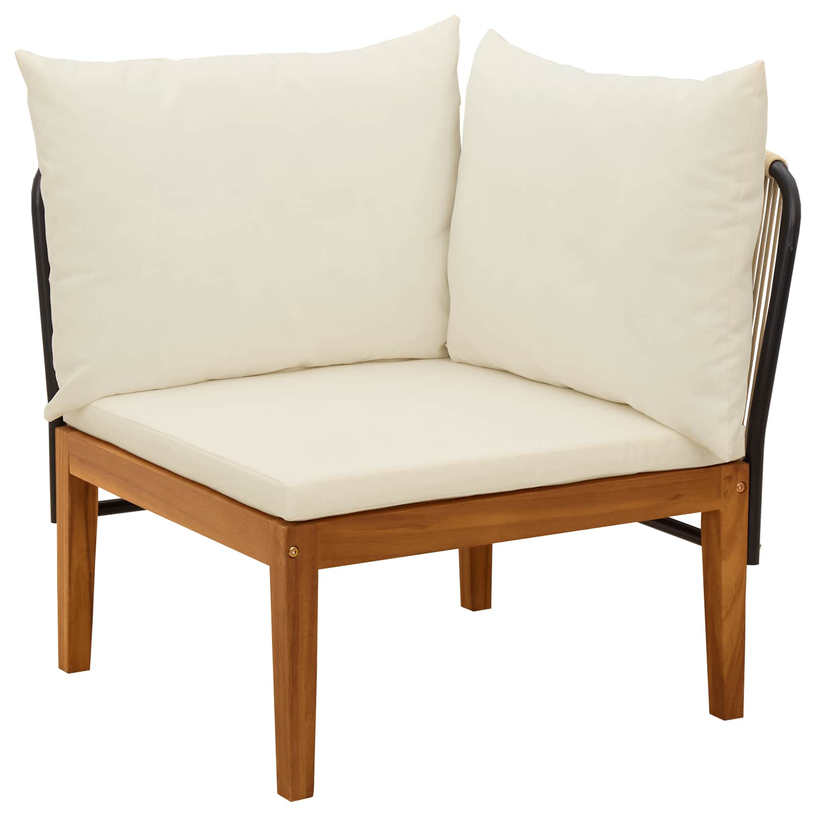 Maison Exclusive - Garten-ecksofa Mit Kissen Massives Akazienholz