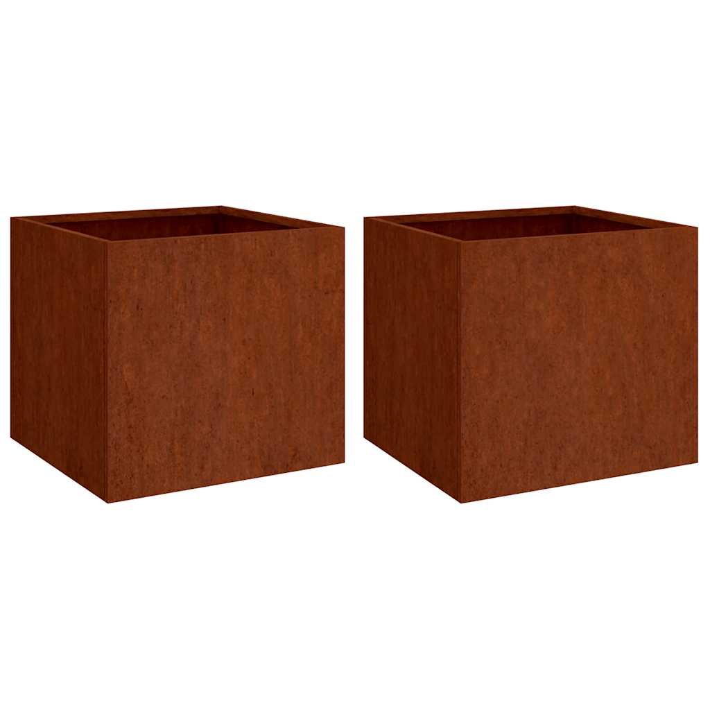 Maison Exclusive - Pflanzkübel 2 Stk. 32x30x29 Cm Cortenstahl