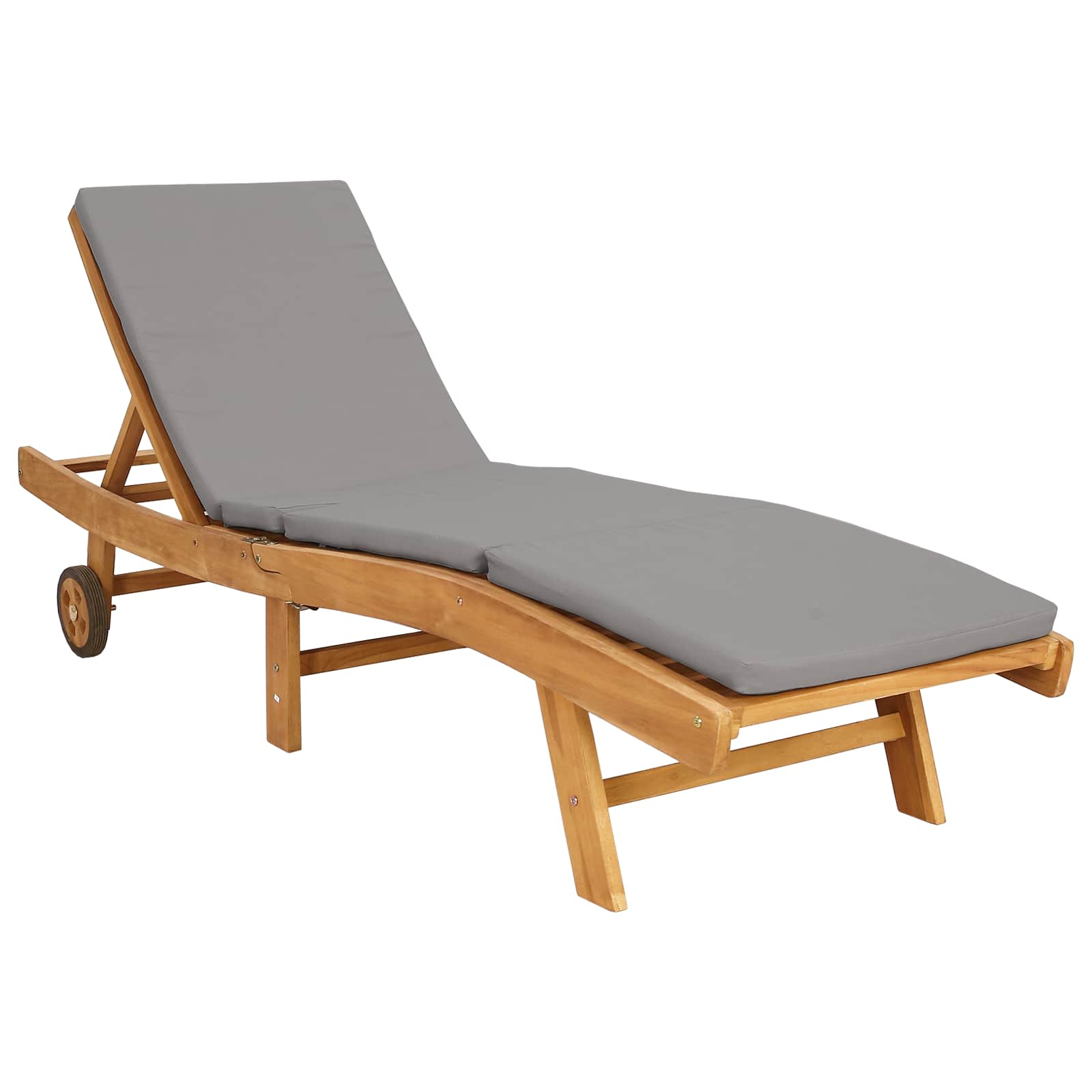 Maison Exclusive - Sonnenliege Polyester Braun Und Hellgrau