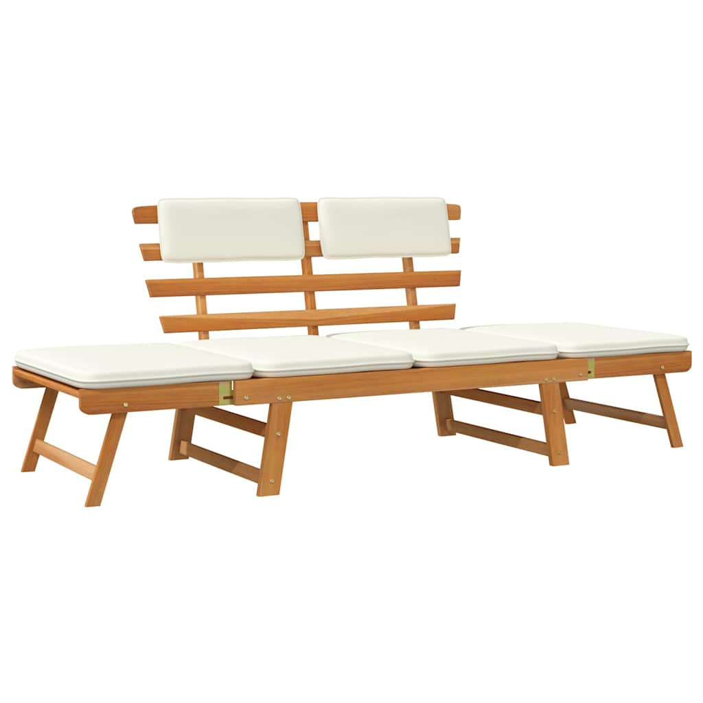 Maison Exclusive - Gartenbank 2-in-1 Mit Polstern 190 Cm Massivho