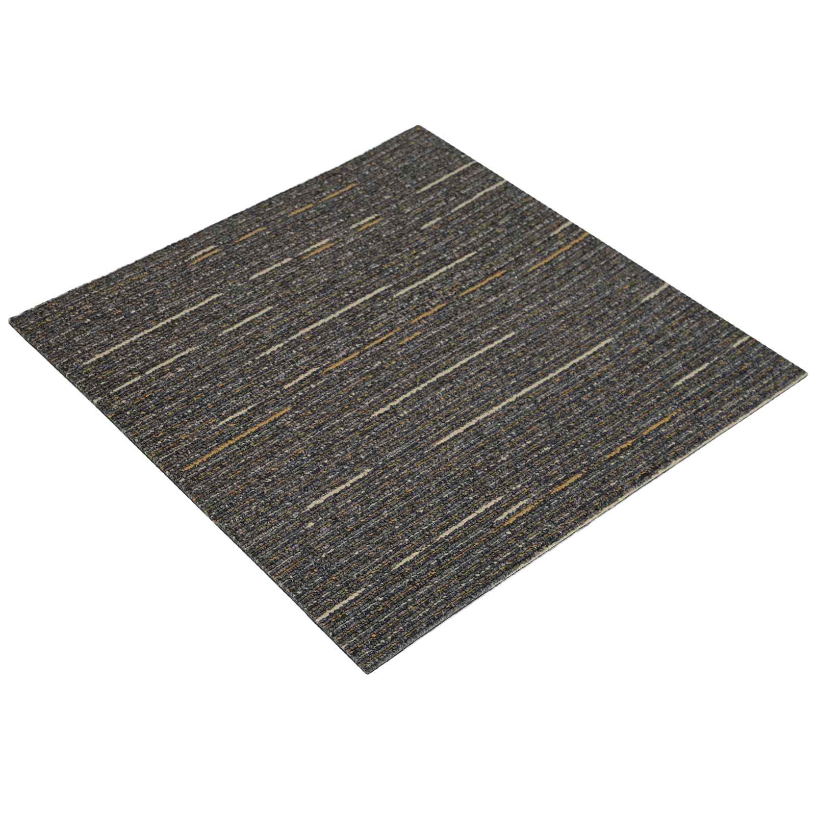 Maison Exclusive - Teppichfliese Gestreift Hellbraun 50 X 50 Cm 4