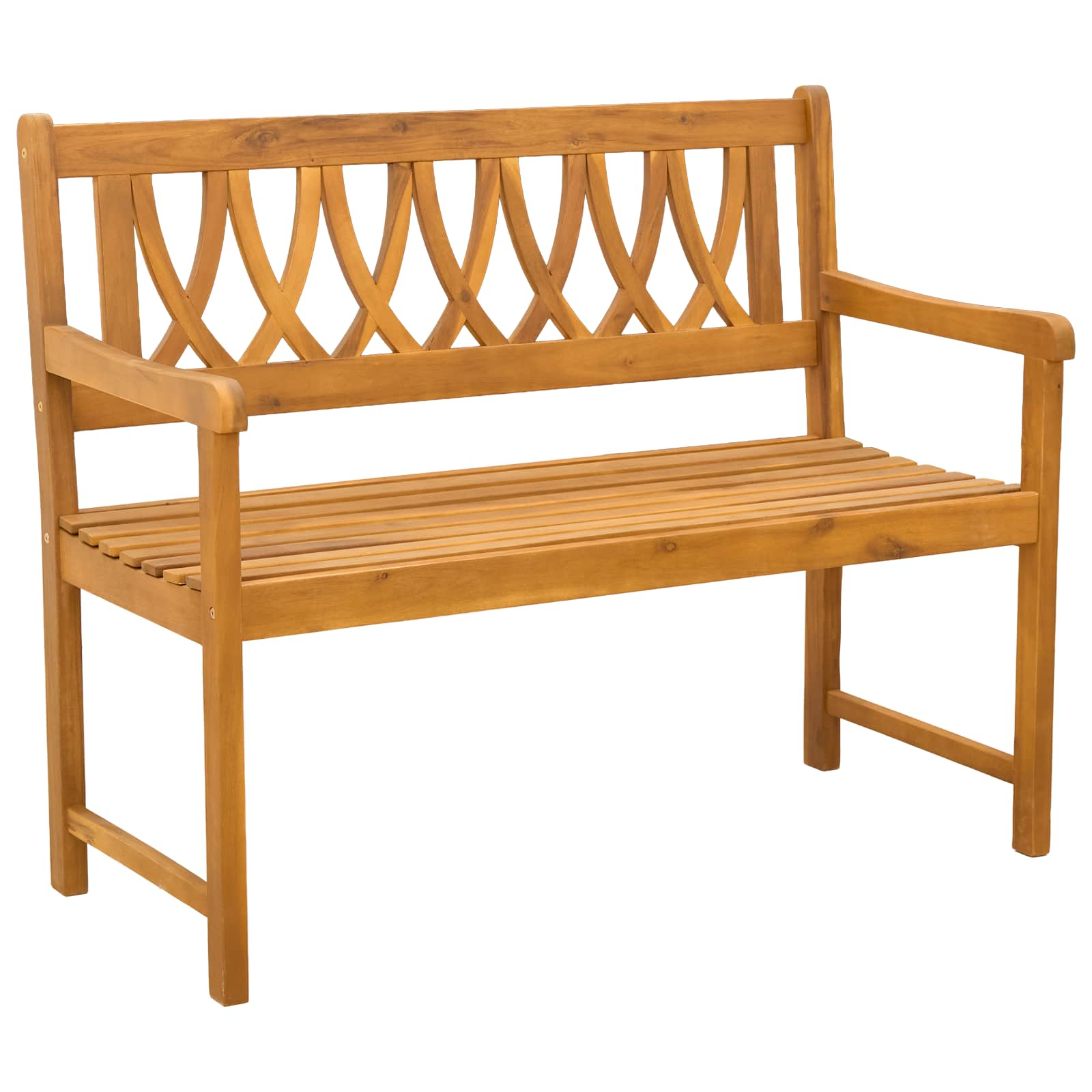 Maison Exclusive - Bank Outdoor Natur 110 X 55,5 X 90 Cm Massivho