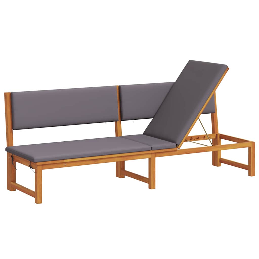 Maison Exclusive - Sonnenliege Massivholz Akazie Öl-natur