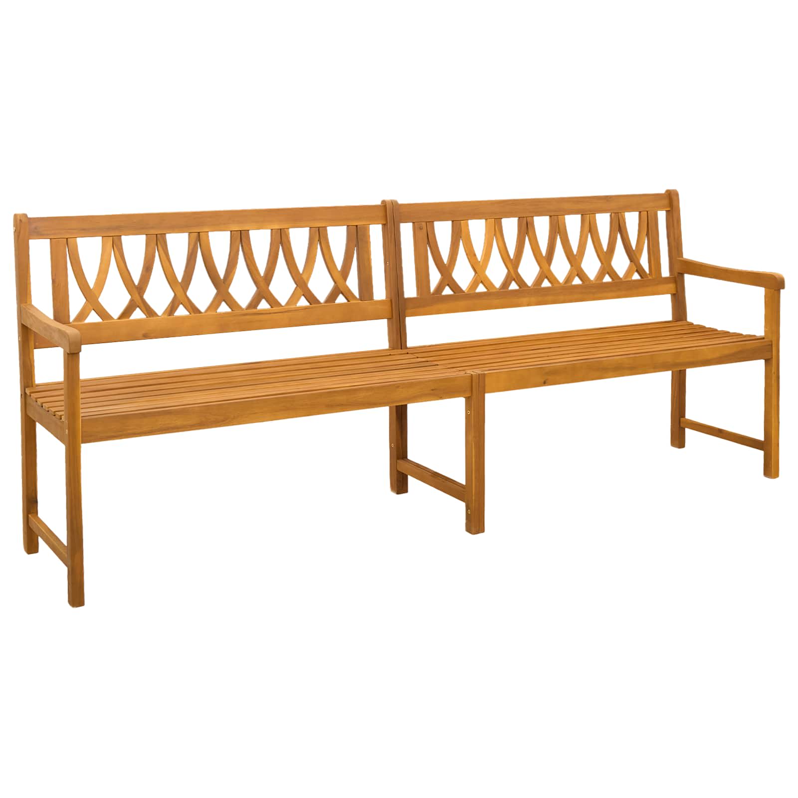 Maison Exclusive - Bank Outdoor Natur 220 X 55,5 X 90 Cm Massivho