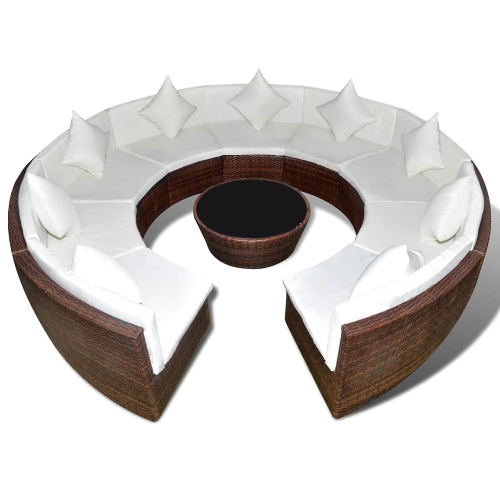 Maison Exclusive - 10-teiliges Garten-lounge-set Mit Kissen, Poly