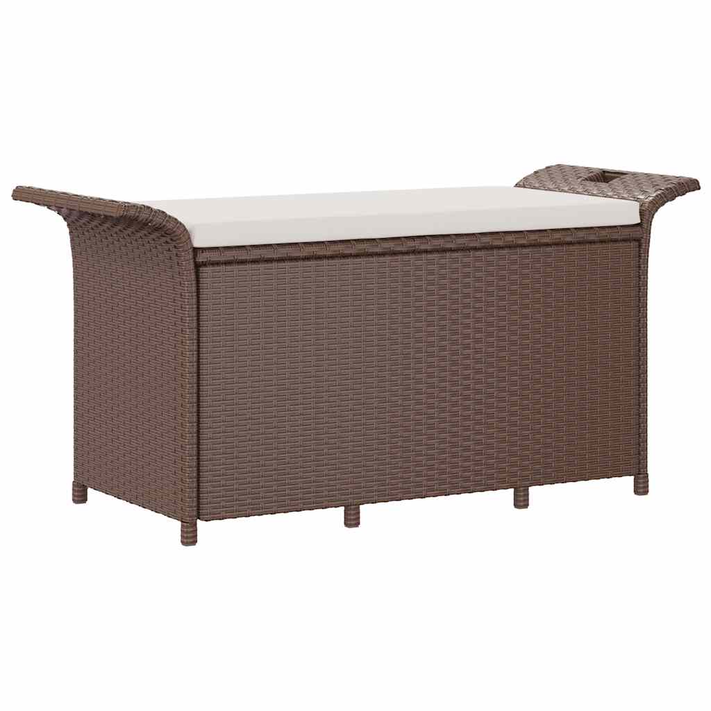Maison Exclusive - Gartenbank Mit Kissen Braun 116x46x57 Cm Poly