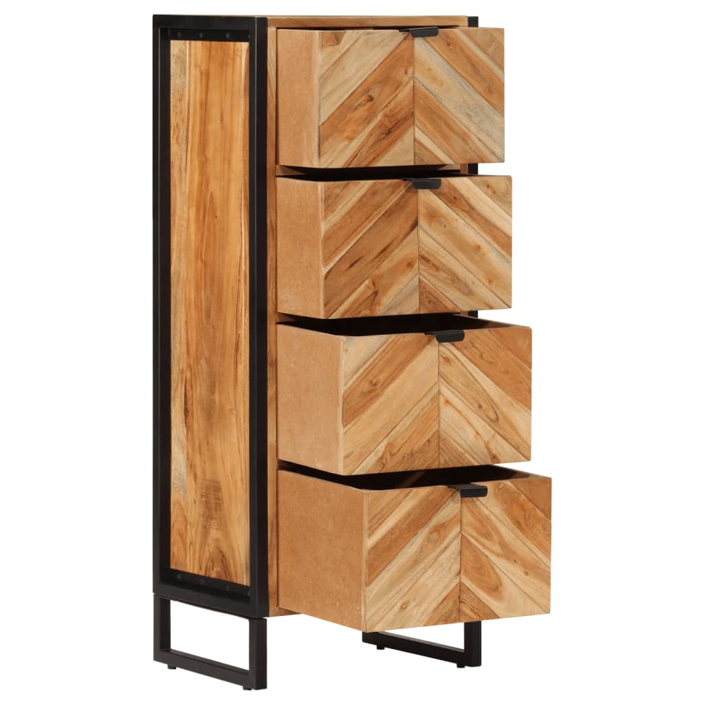 Maison Exclusive - Badschrank 40x30x100 Cm Massivholz Akazie Und