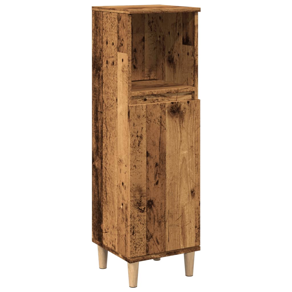 Maison Exclusive - Badschrank Altholz-optik 30x30x100 Cm Holzwerk