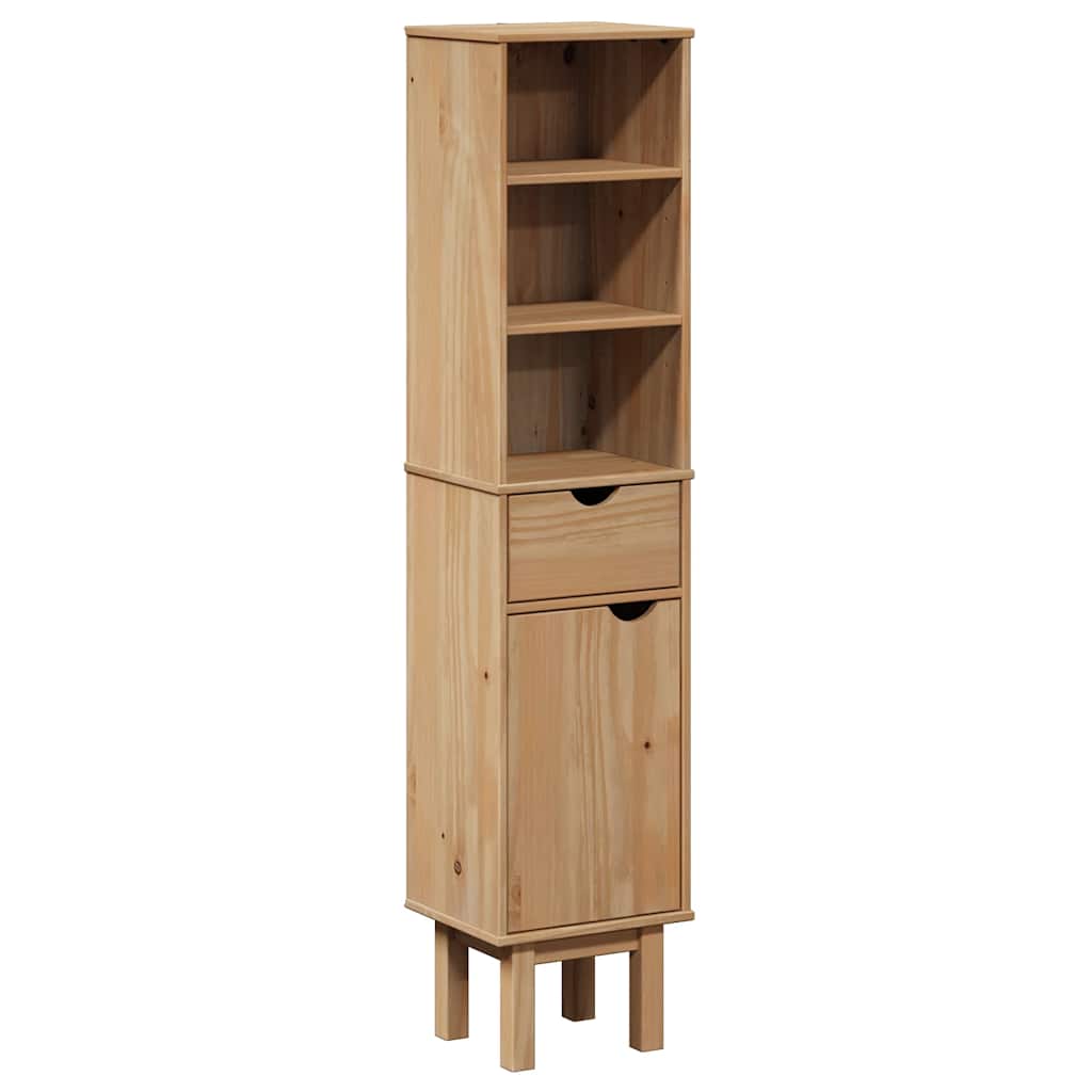 Maison Exclusive - Badschrank Otta 35x30x159 Cm Massivholz Kiefer