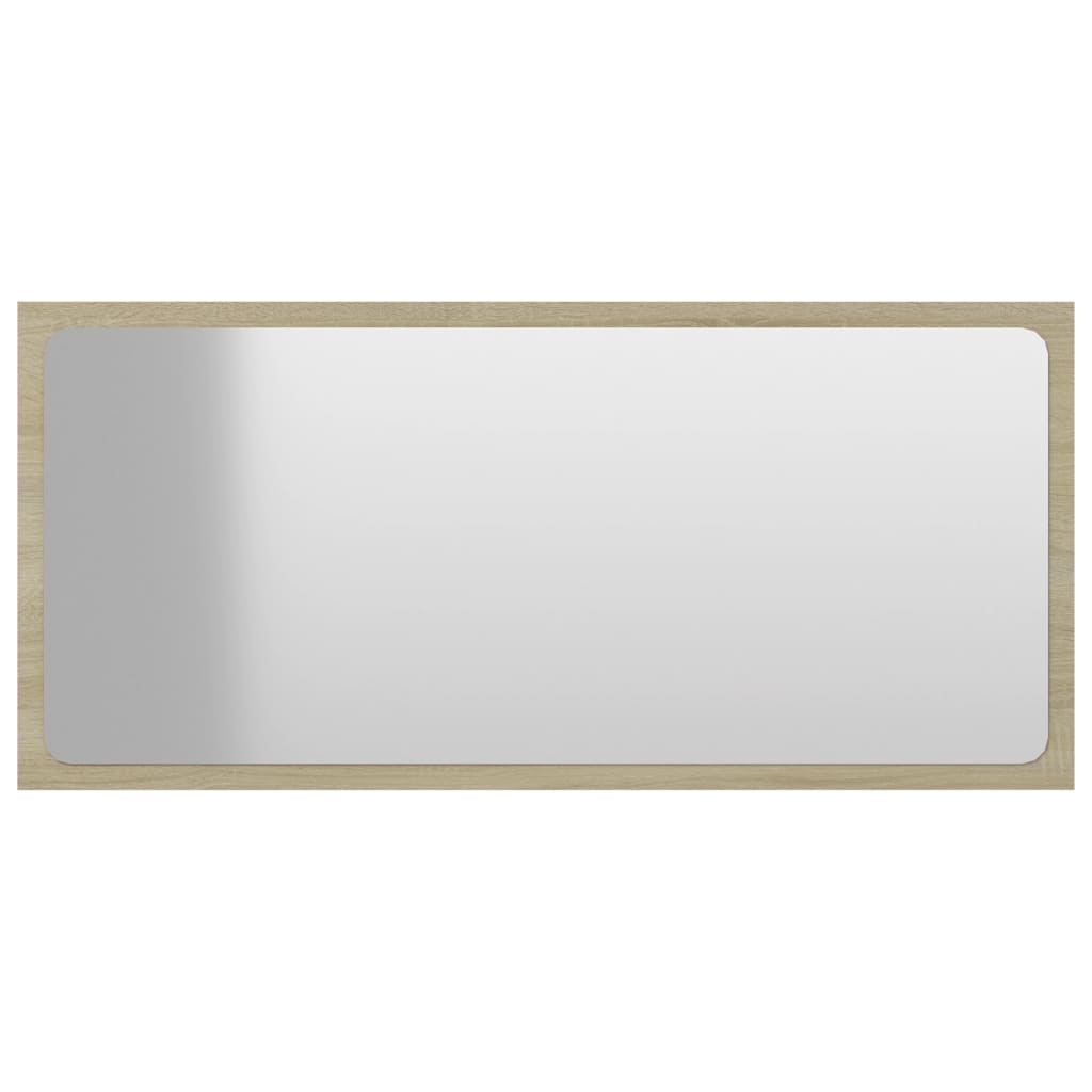 Maison Exclusive - Badspiegel Sonoma-eiche 80x1,5x37 Cm Holzwerks