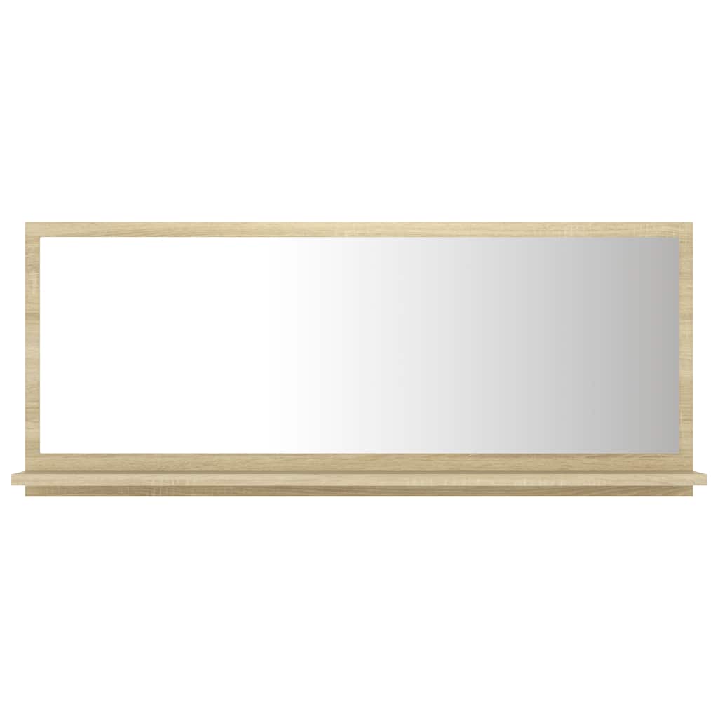 Maison Exclusive - Badspiegel Sonoma-eiche 90x10,5x37 Cm Holzwerk