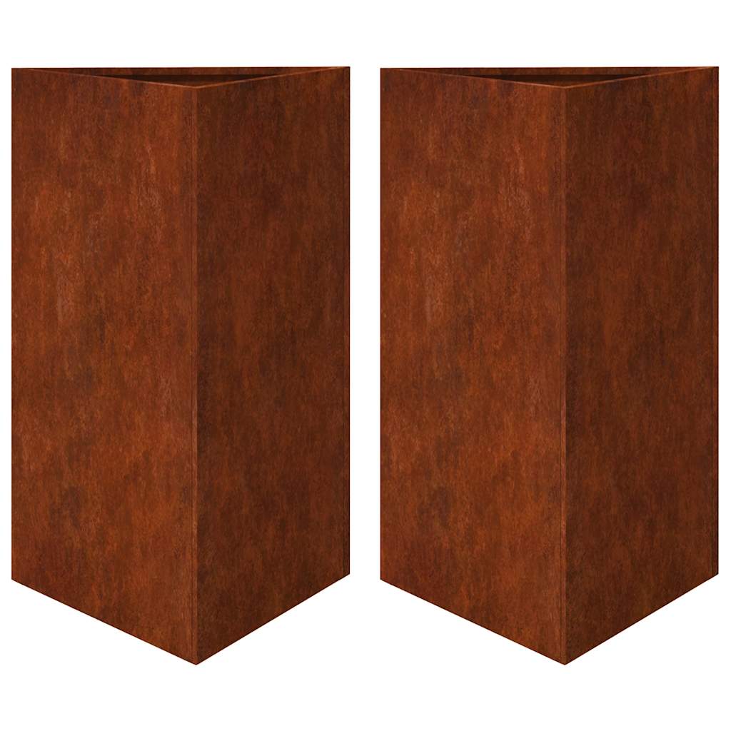 Maison Exclusive - Pflanzkübel 2 Stk. Dreieckig 50x43x75 Cm Wette