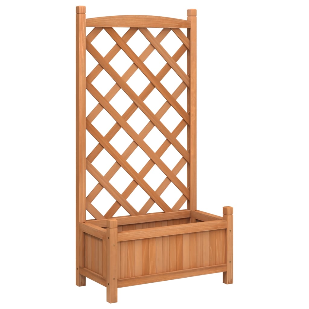 Maison Exclusive - Pflanzkübel Mit Spalier Braun Massivholz Tanne