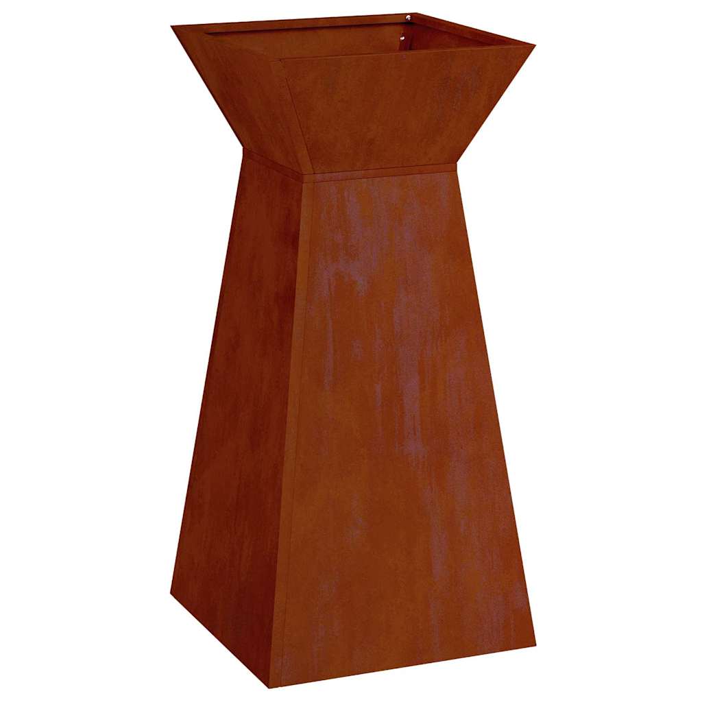Maison Exclusive - Säulen Pflanzer Rostoptik 35 X 35 X 73 Cm Wett
