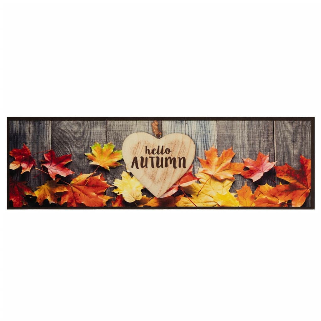 Maison Exclusive - Küchenteppich Waschbar Herbst 45x150 Cm Samt