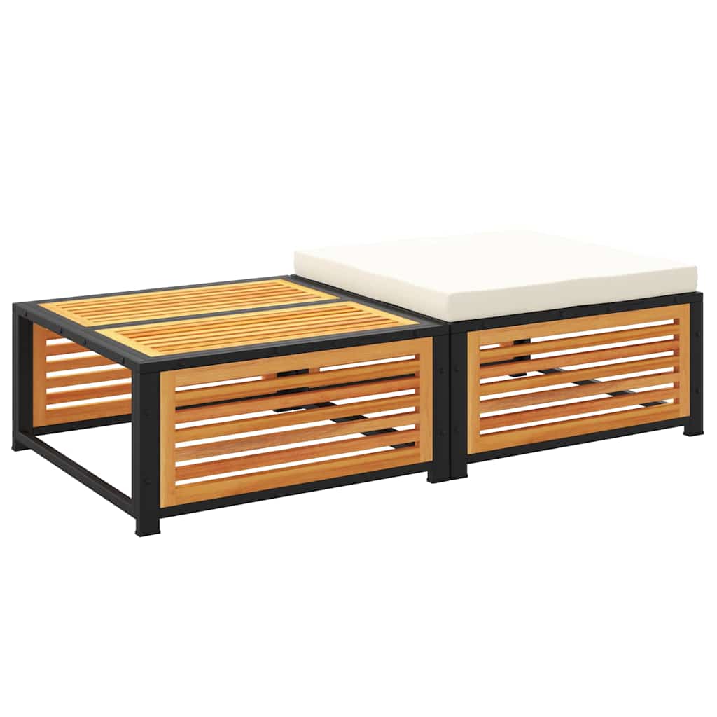 Maison Exclusive - Gartentisch Mit Hocker Massivholz Akazie