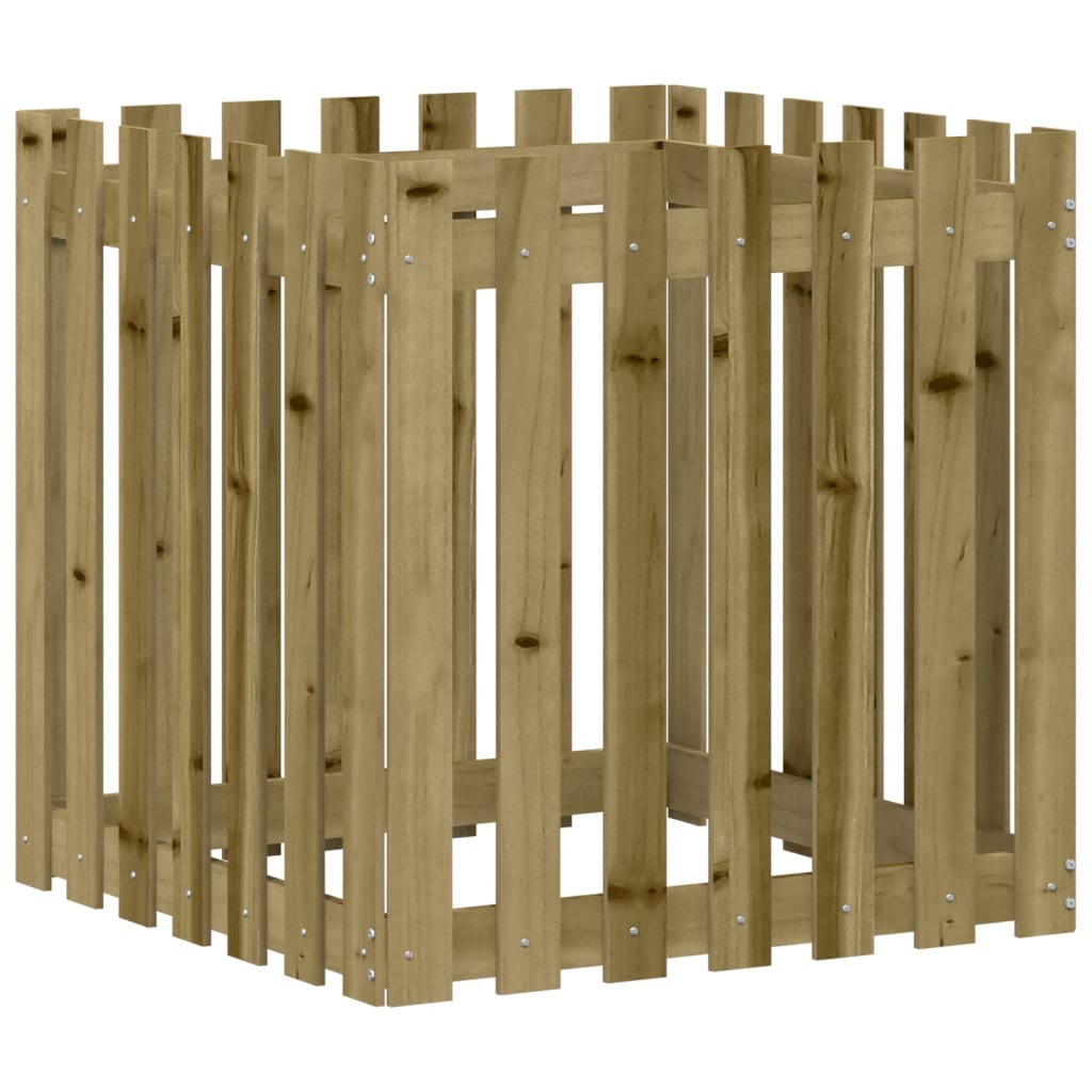 Maison Exclusive - Pflanzkübel Latten-design 70x70x70 Cm Kiefernh