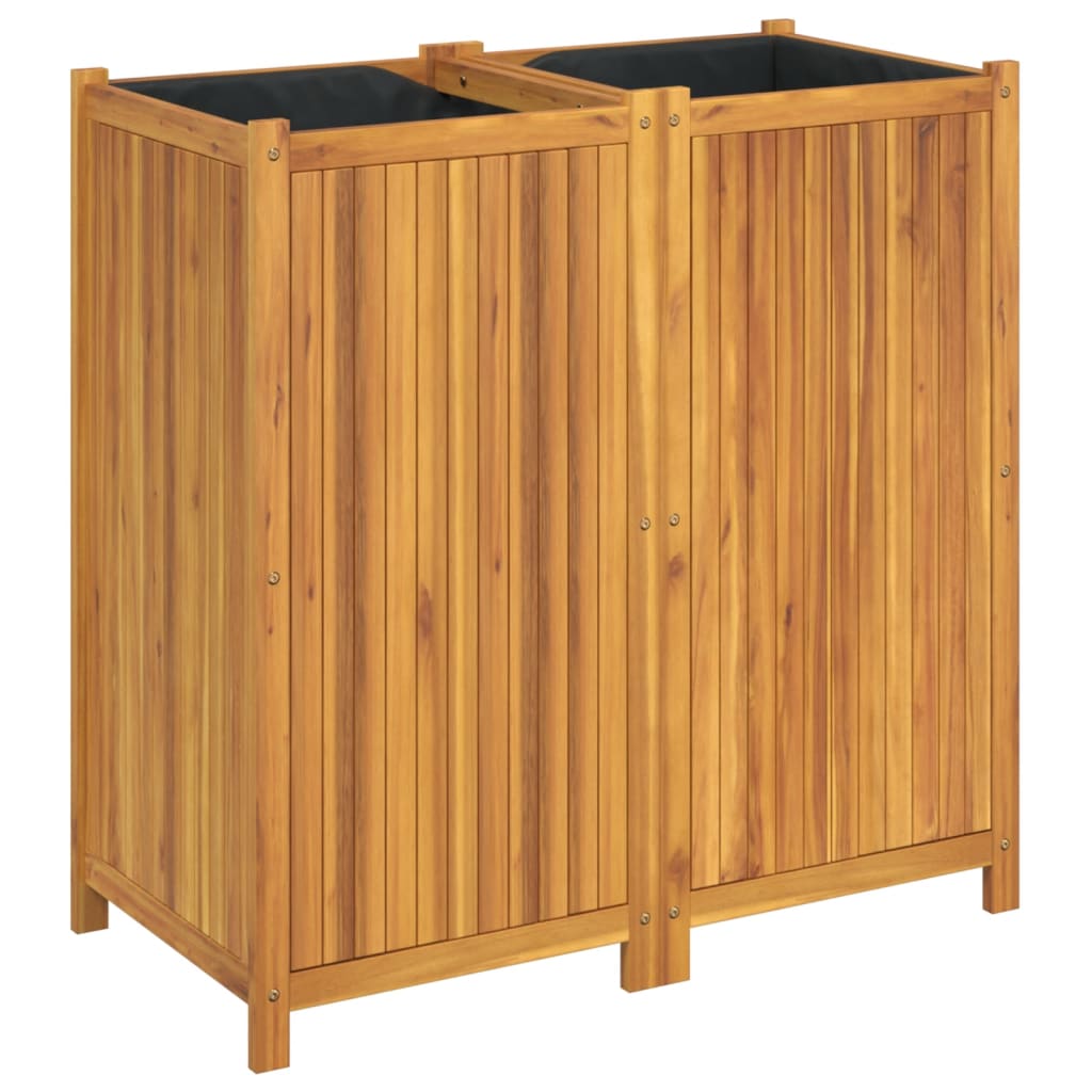 Maison Exclusive - Pflanzkübel Mit Einlage 100x50x100 Cm Massivho