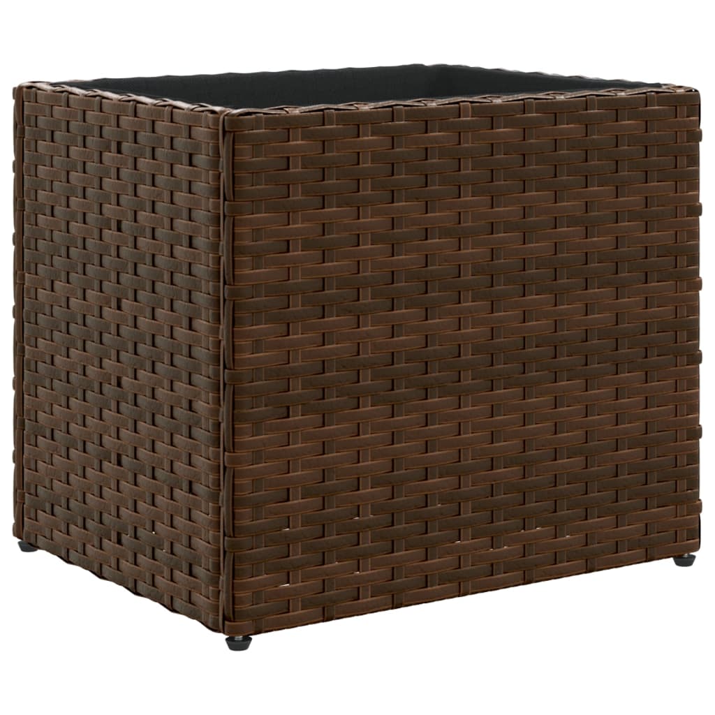 Maison Exclusive - Pflanzkübel Braun 36x30x32 Cm Poly Rattan