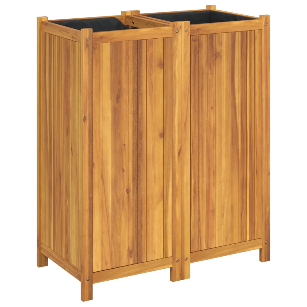 Maison Exclusive - Pflanzkübel Mit Einlage 84x42x100 Cm Massivhol