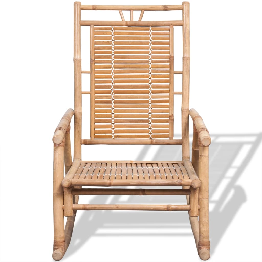 Maison Exclusive - Schaukelstuhl Bambus