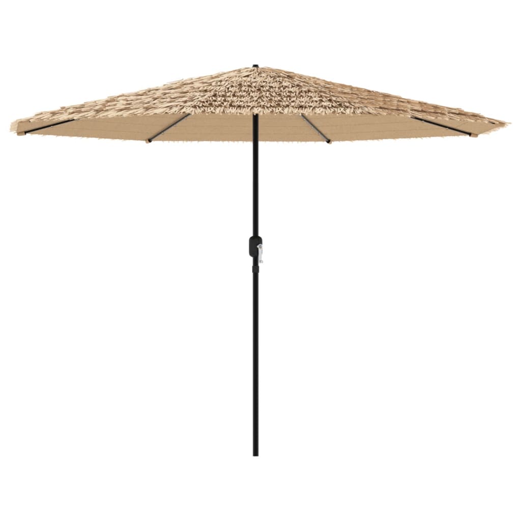 Maison Exclusive - Sonnenschirm Mit Led Und Stahlmast Braun 324x3