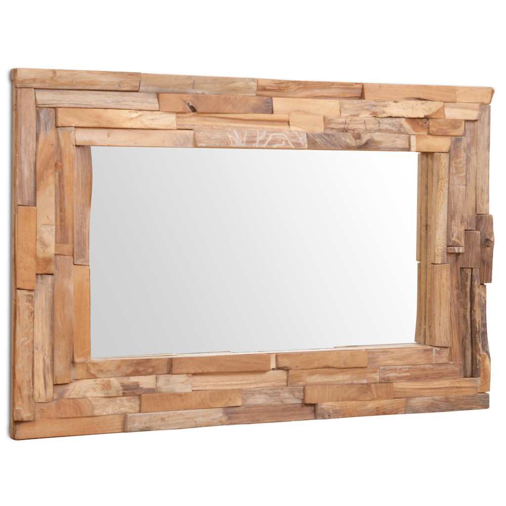 Maison Exclusive - Dekorativer Spiegel Teak 90 X 60 Cm Rechteckig