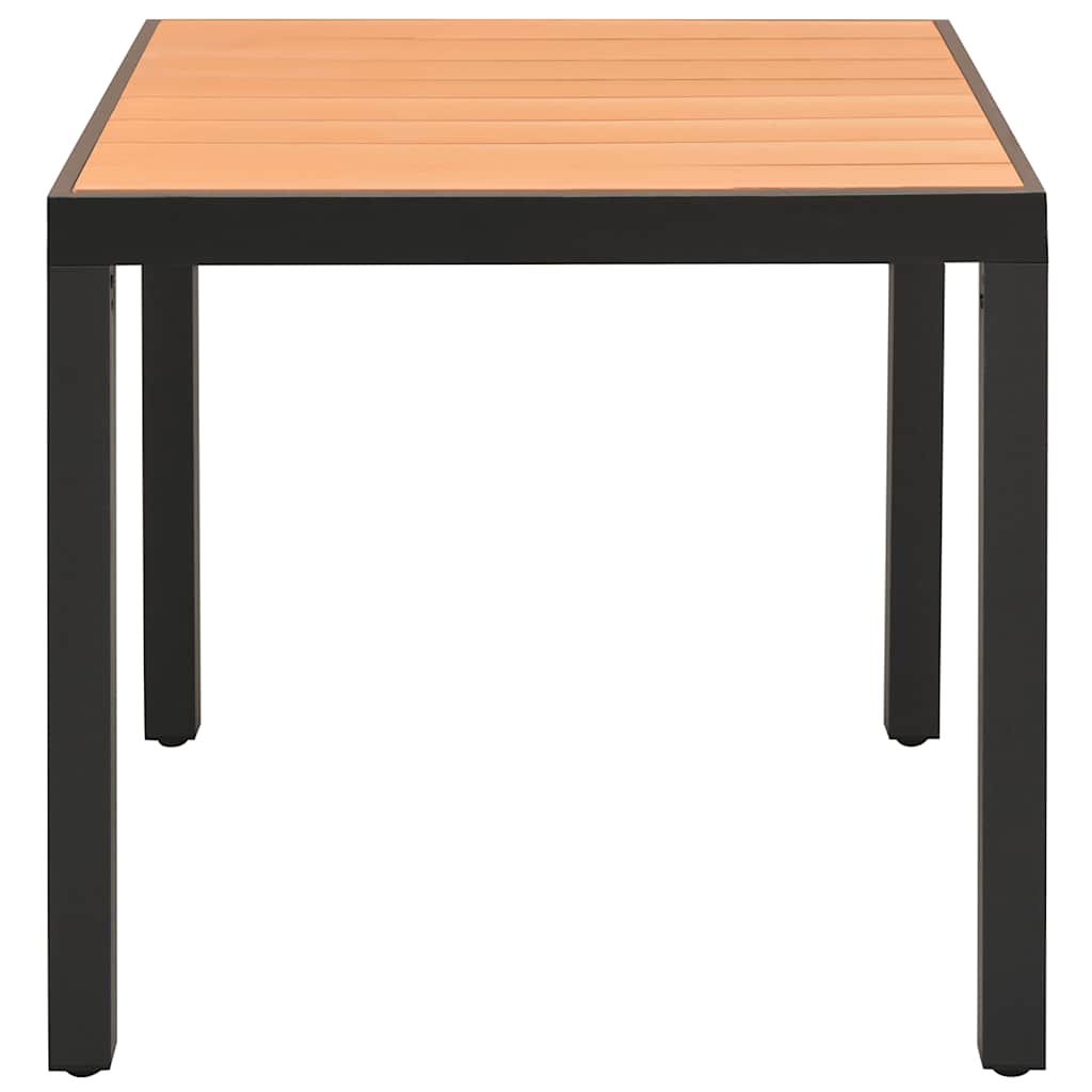 Maison Exclusive - Gartentisch Braun 80x80x74 Cm Aluminium Und Wp