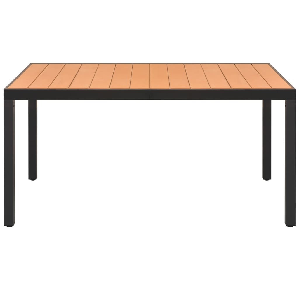 Maison Exclusive - Gartentisch Braun 150x90x74 Cm Aluminium Und W