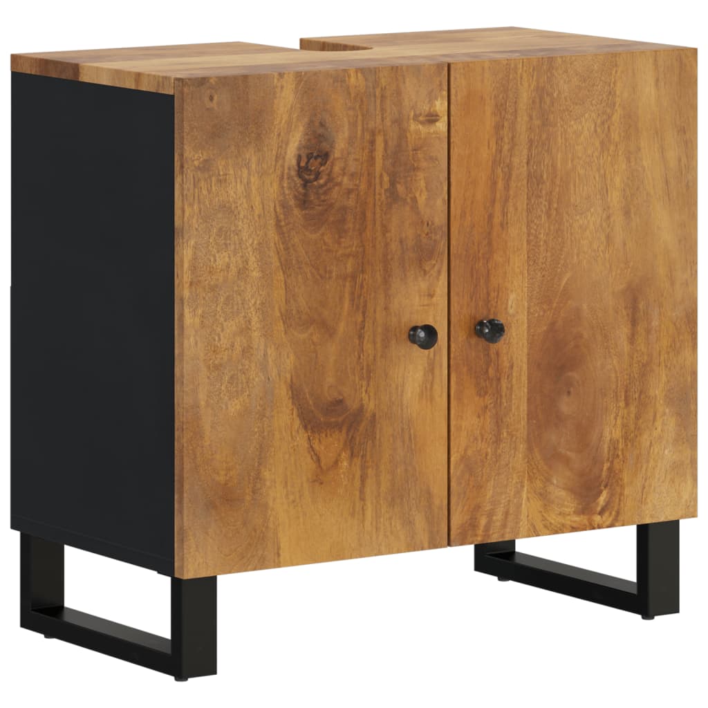 Maison Exclusive - Waschbeckenunterschrank Massivholz Mango Und H