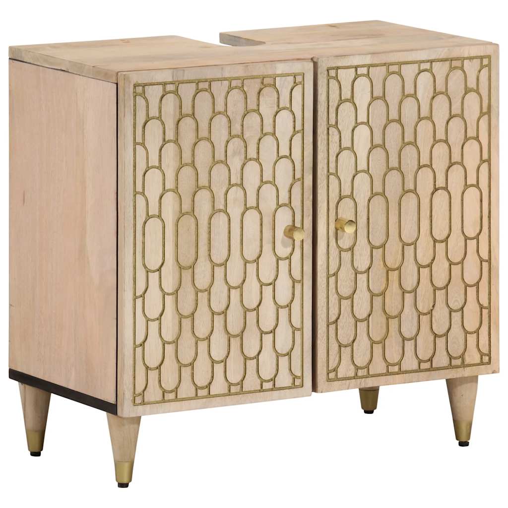 Maison Exclusive - Waschbeckenunterschrank 62x33x58 Cm Massivholz