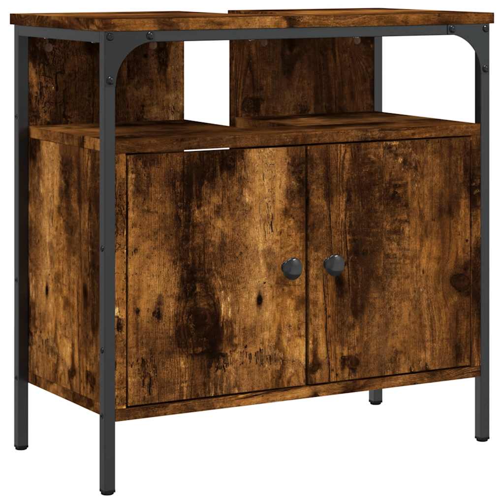 Maison Exclusive - Waschbeckenunterschrank Räuchereiche 60x30x60