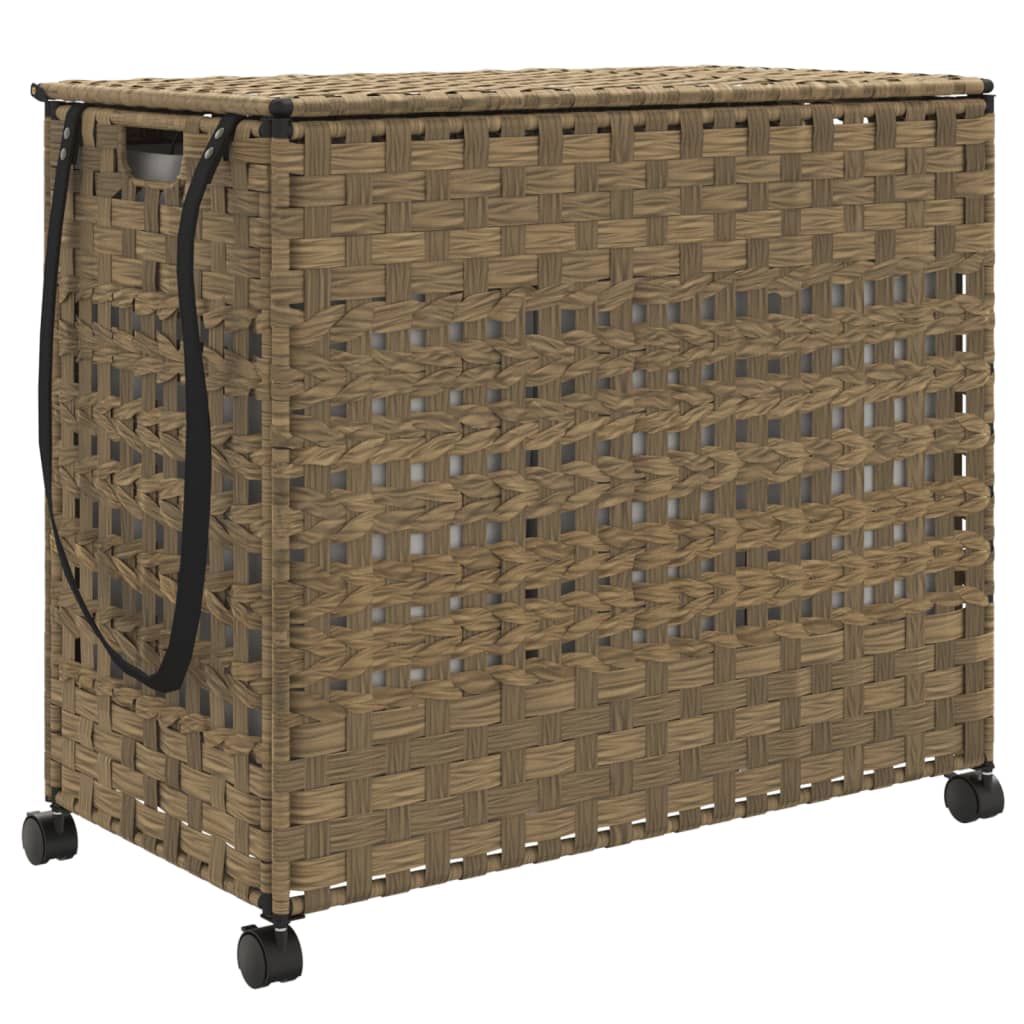 Maison Exclusive - Wäschekorb Mit Rollen 66x35x60 Cm Rattan
