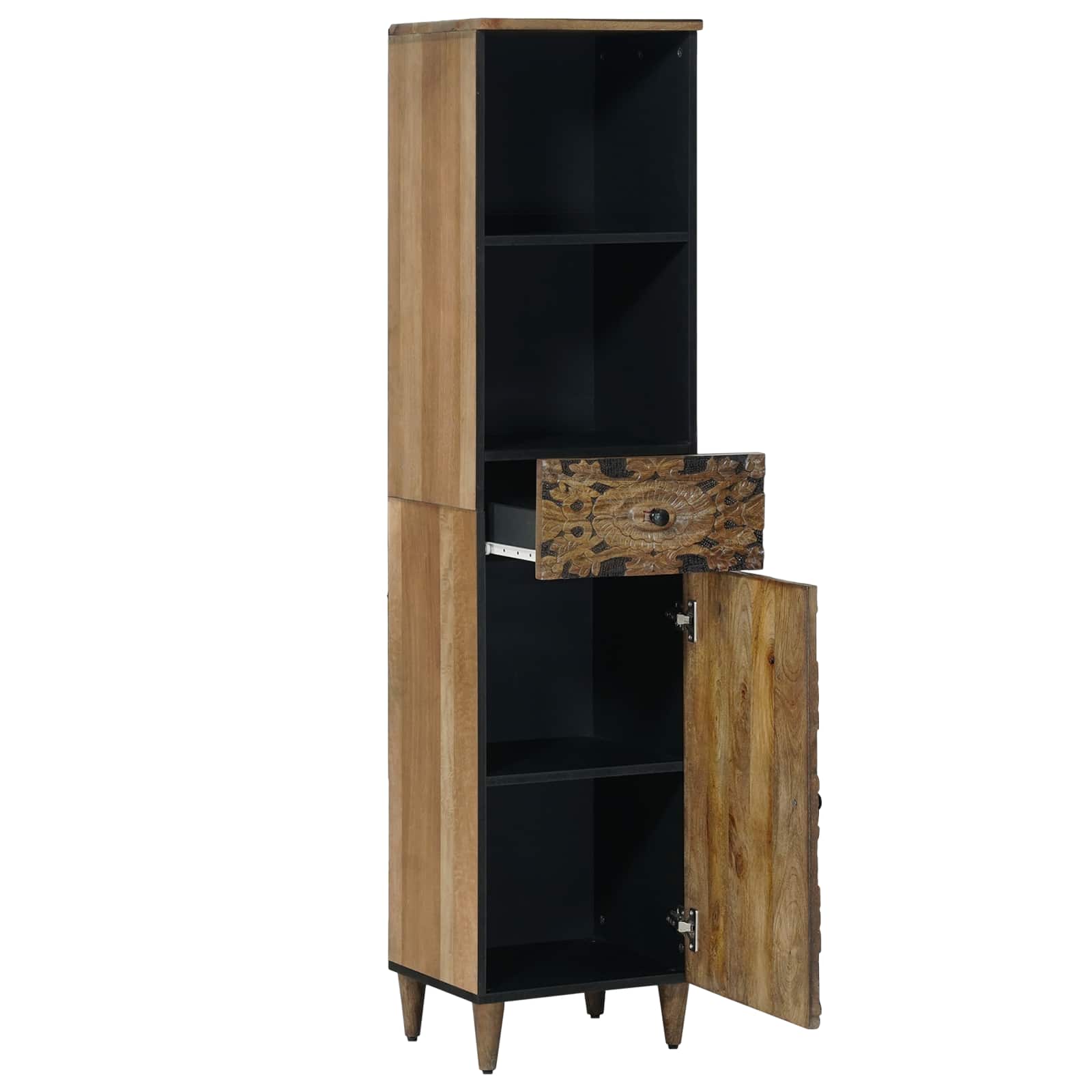 Maison Exclusive - Badezimmerschrank Braun 38 X 33,5 X 160 Cm Mas
