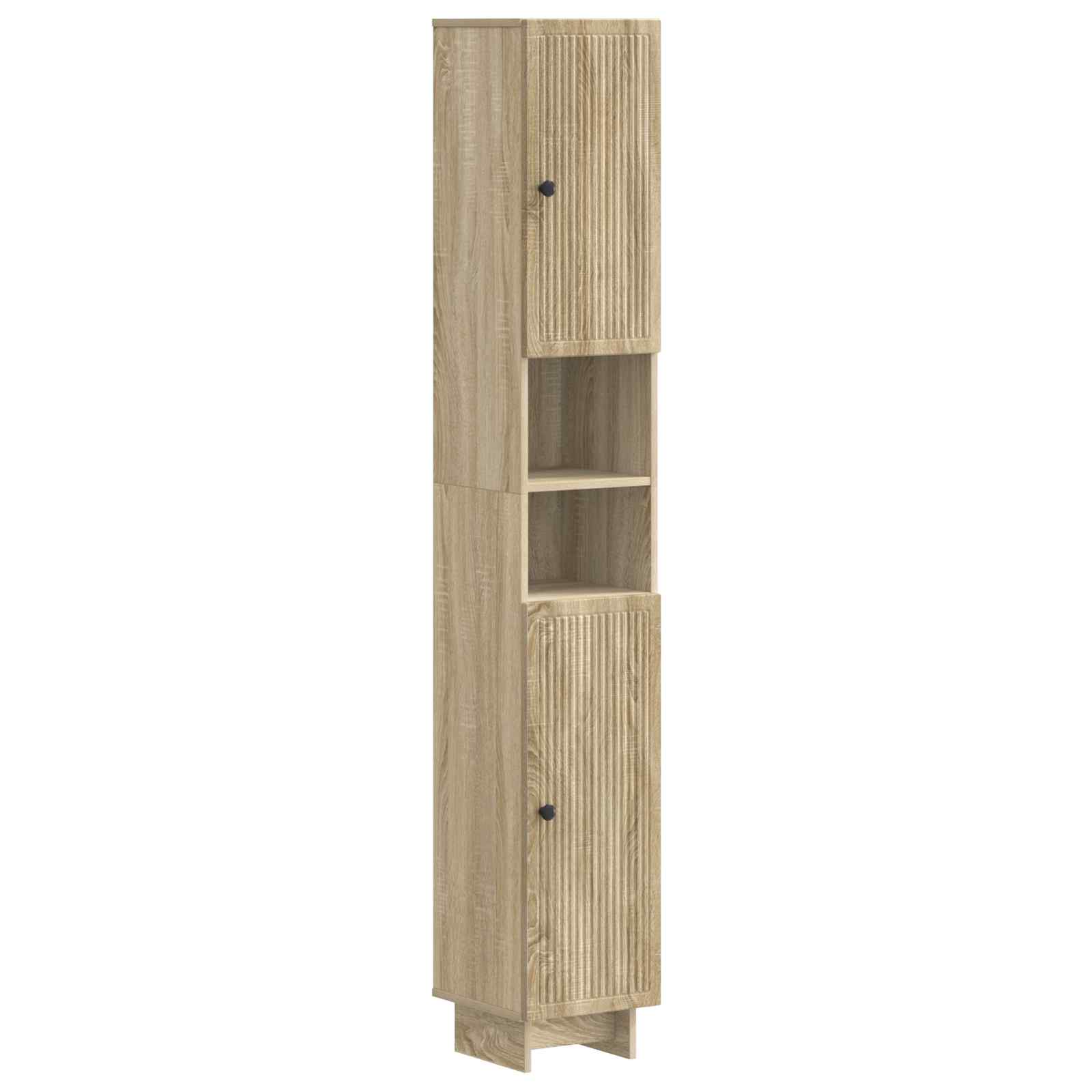 Maison Exclusive - Badezimmerschrank Mit Offenem Regal Ede Sonoma