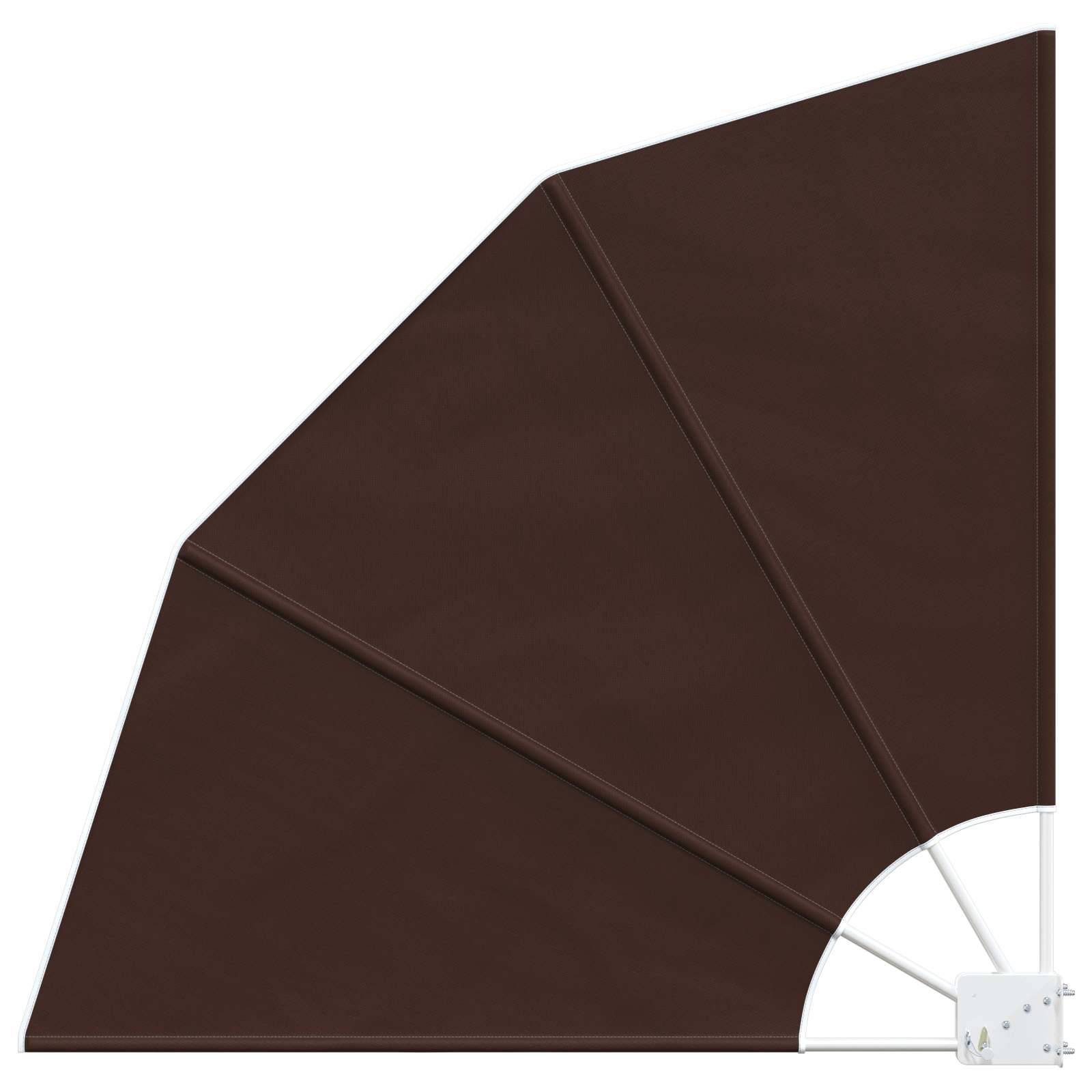 Maison Exclusive - Balkon Sichtschutz 140 X 140 Cm Polyester Brau