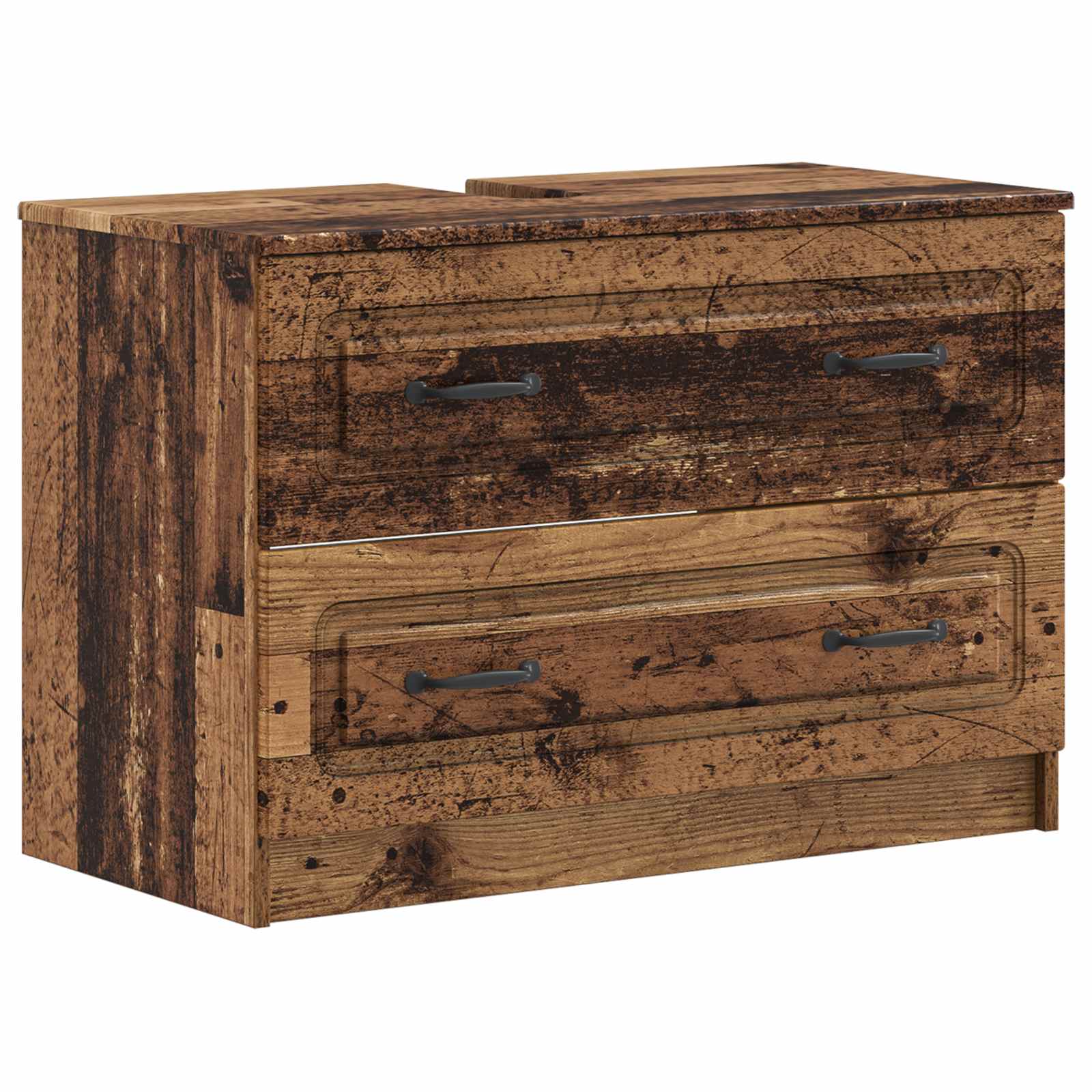 Maison Exclusive - Waschbeckenschrank Utrecht Altholz 82 X 41 X 5