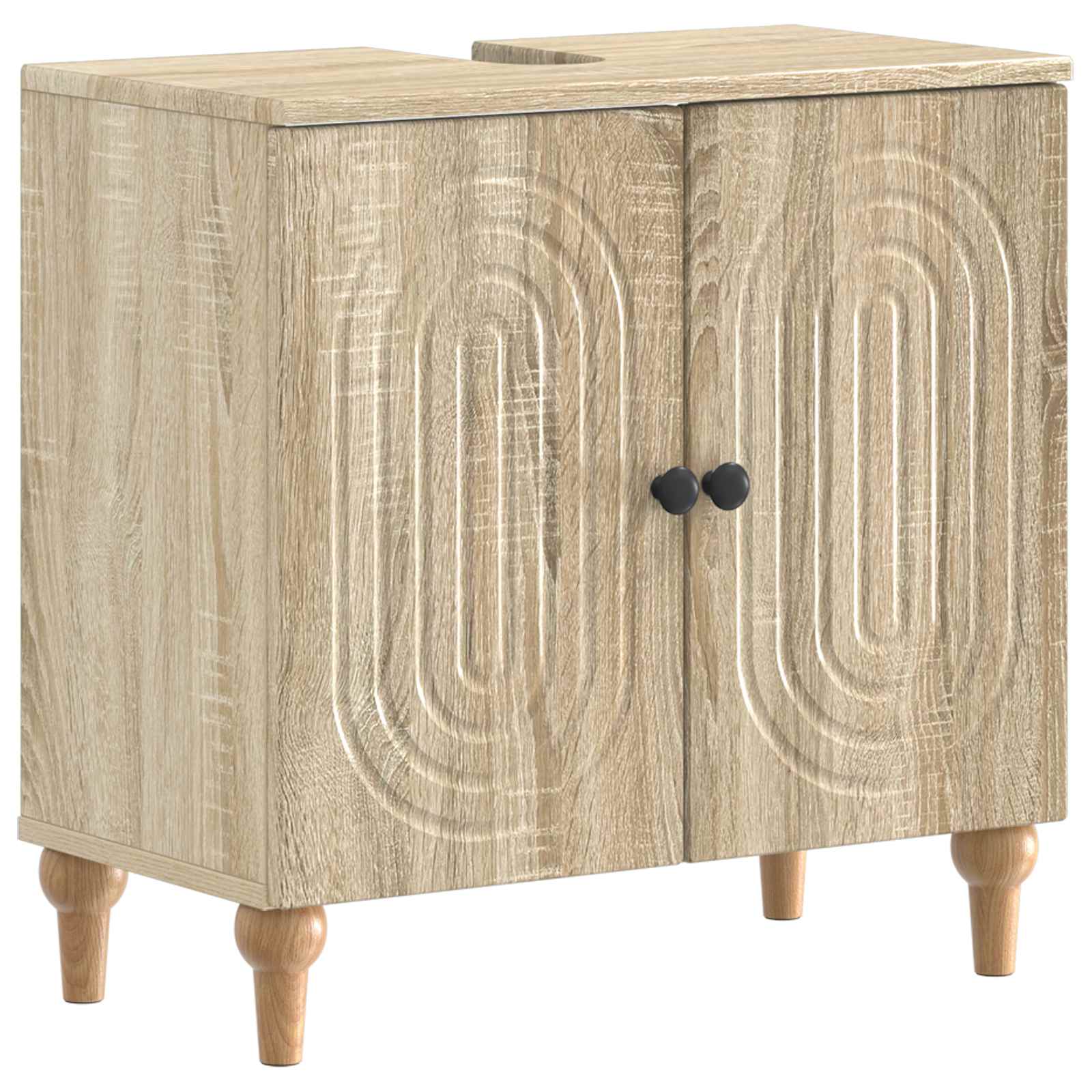 Maison Exclusive - Waschbeckenschrank Alkmaar Sonoma-eiche 59,5 X