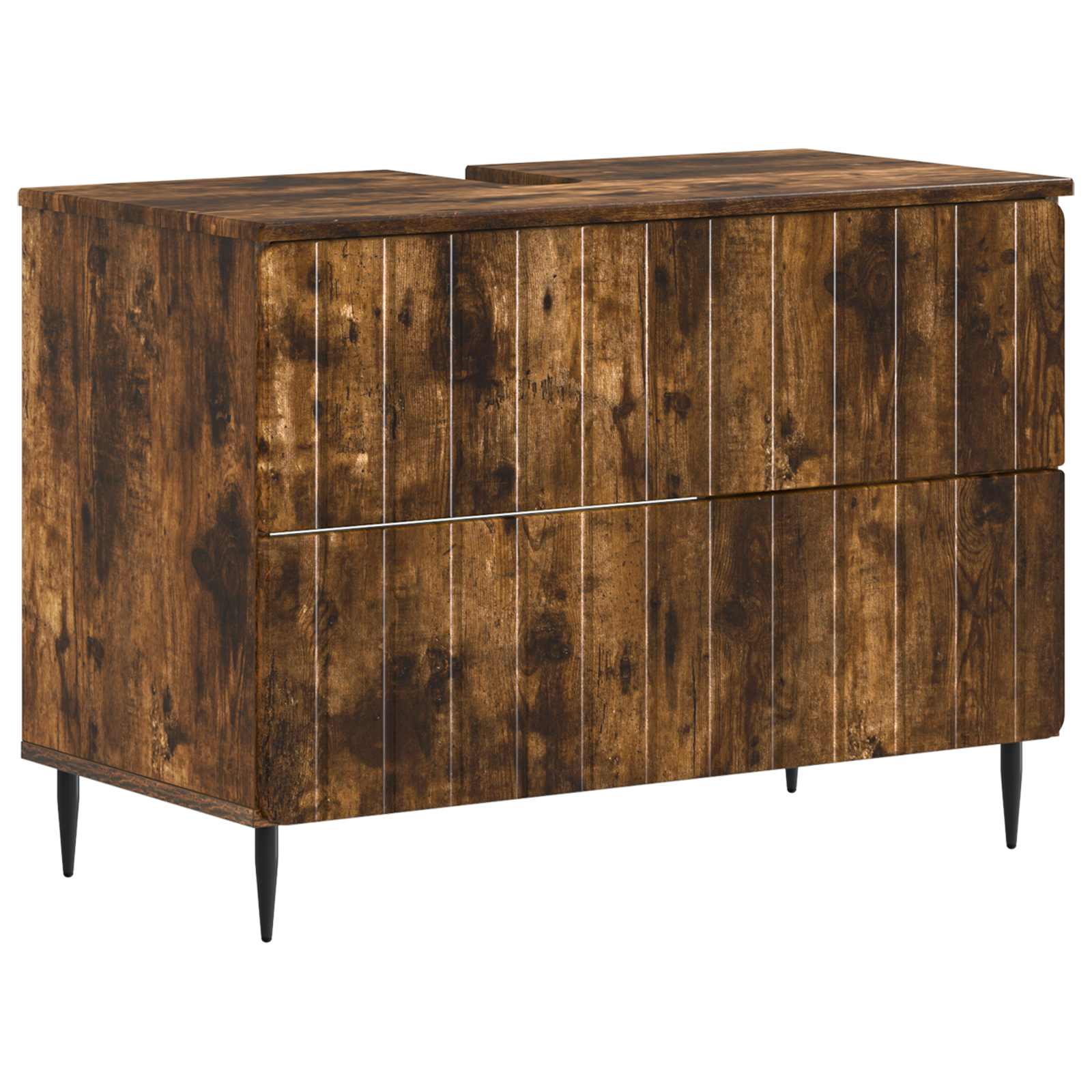 Maison Exclusive - Waschbeckenschrank Zwolle Raucheiche 82 X 41 X