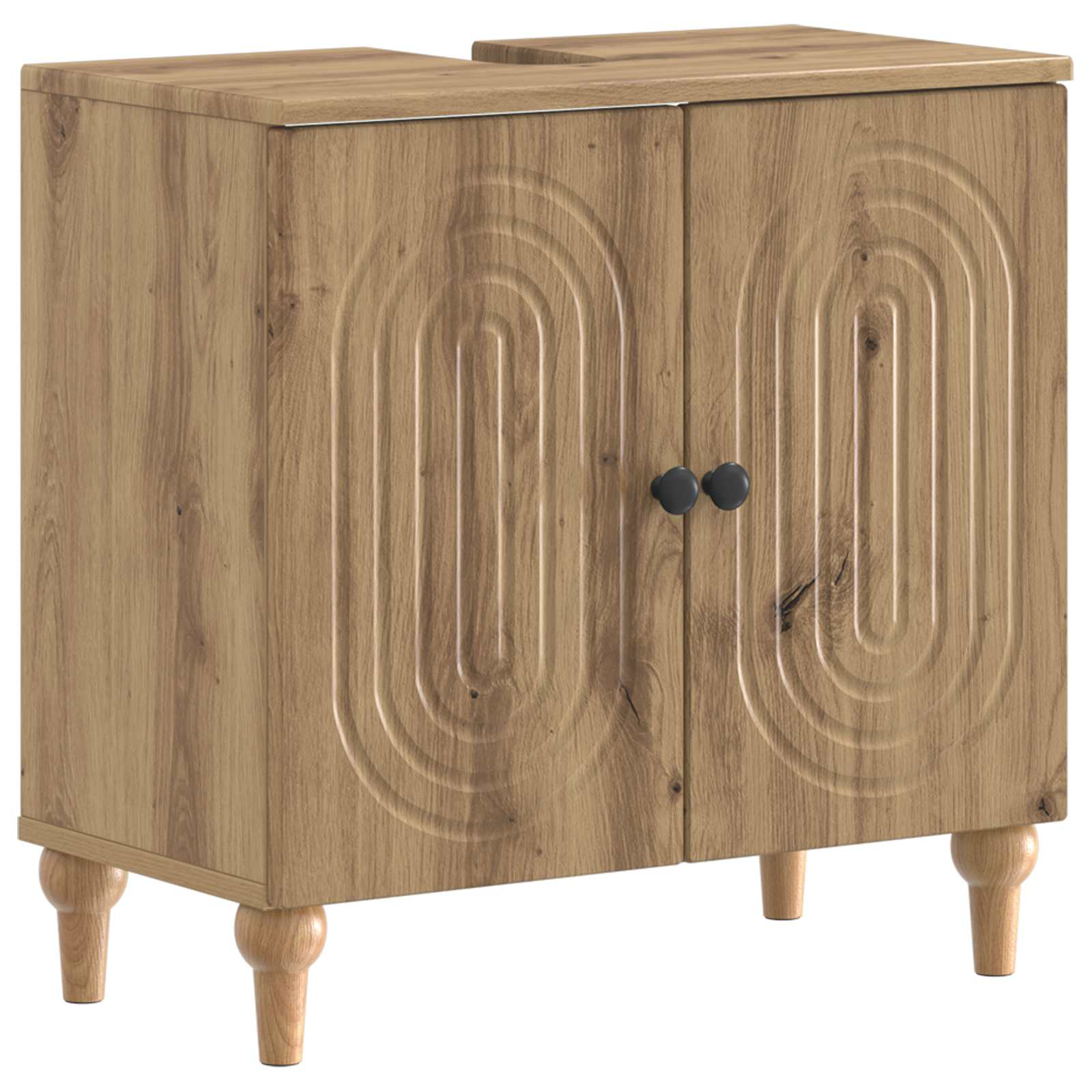 Maison Exclusive - Waschbeckenschrank Alkmaar Artisan-eiche 59,5