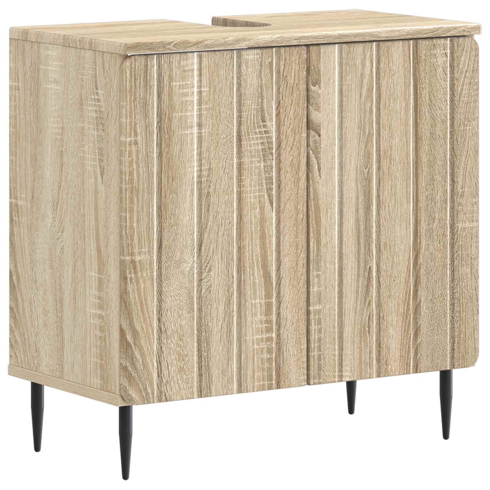 Maison Exclusive - Waschbeckenschrank Zwolle Sonoma-eiche 59,5 X