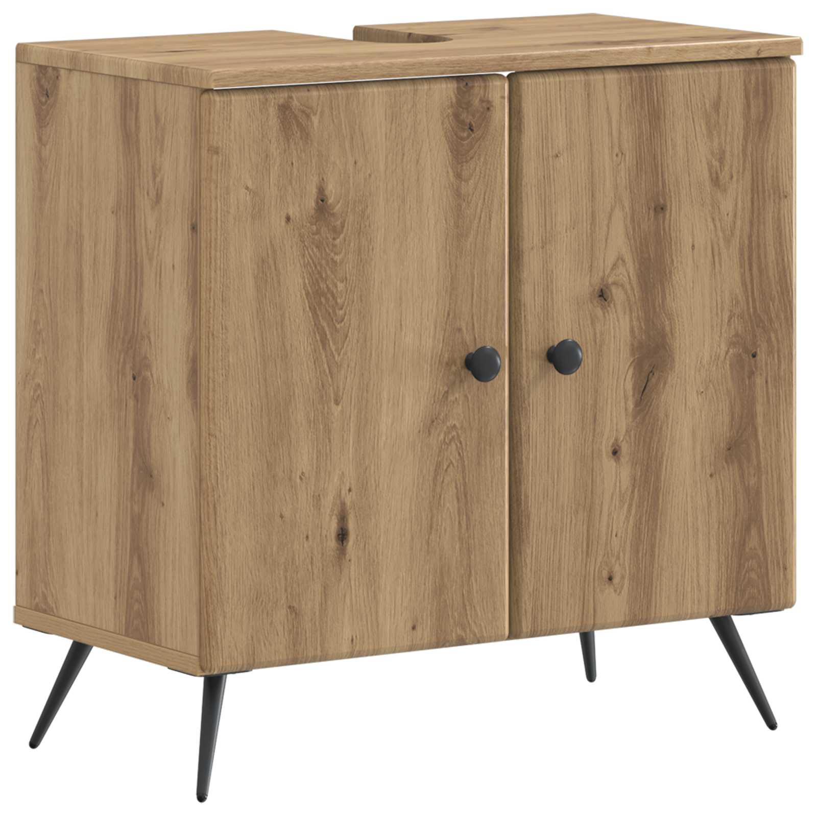 Maison Exclusive - Waschbeckenschrank Breda Artisan-eiche 59,5 X