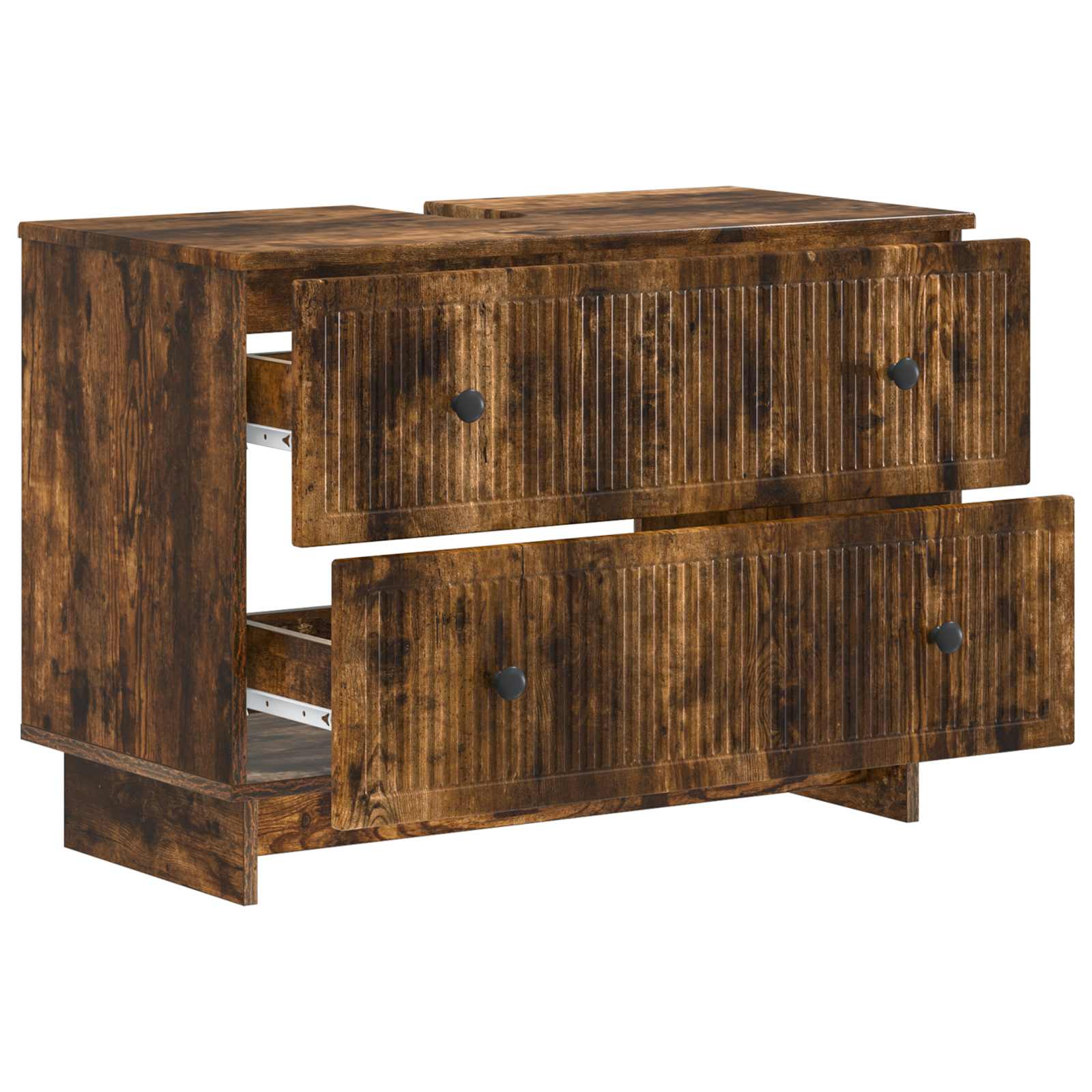 Maison Exclusive - Waschbeckenschrank Ede Raucheiche 82 X 41 X 59