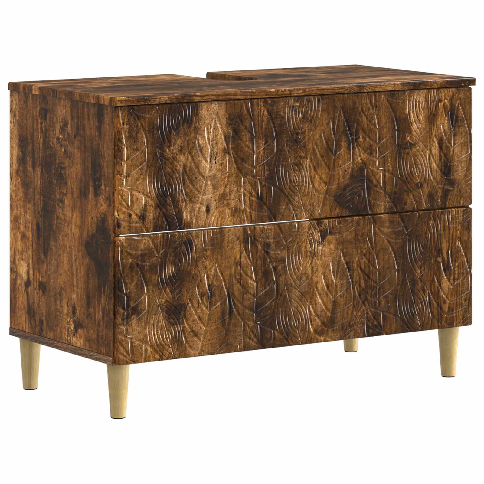 Maison Exclusive - Waschbeckenschrank Delft Raucheiche 82 X 41 X