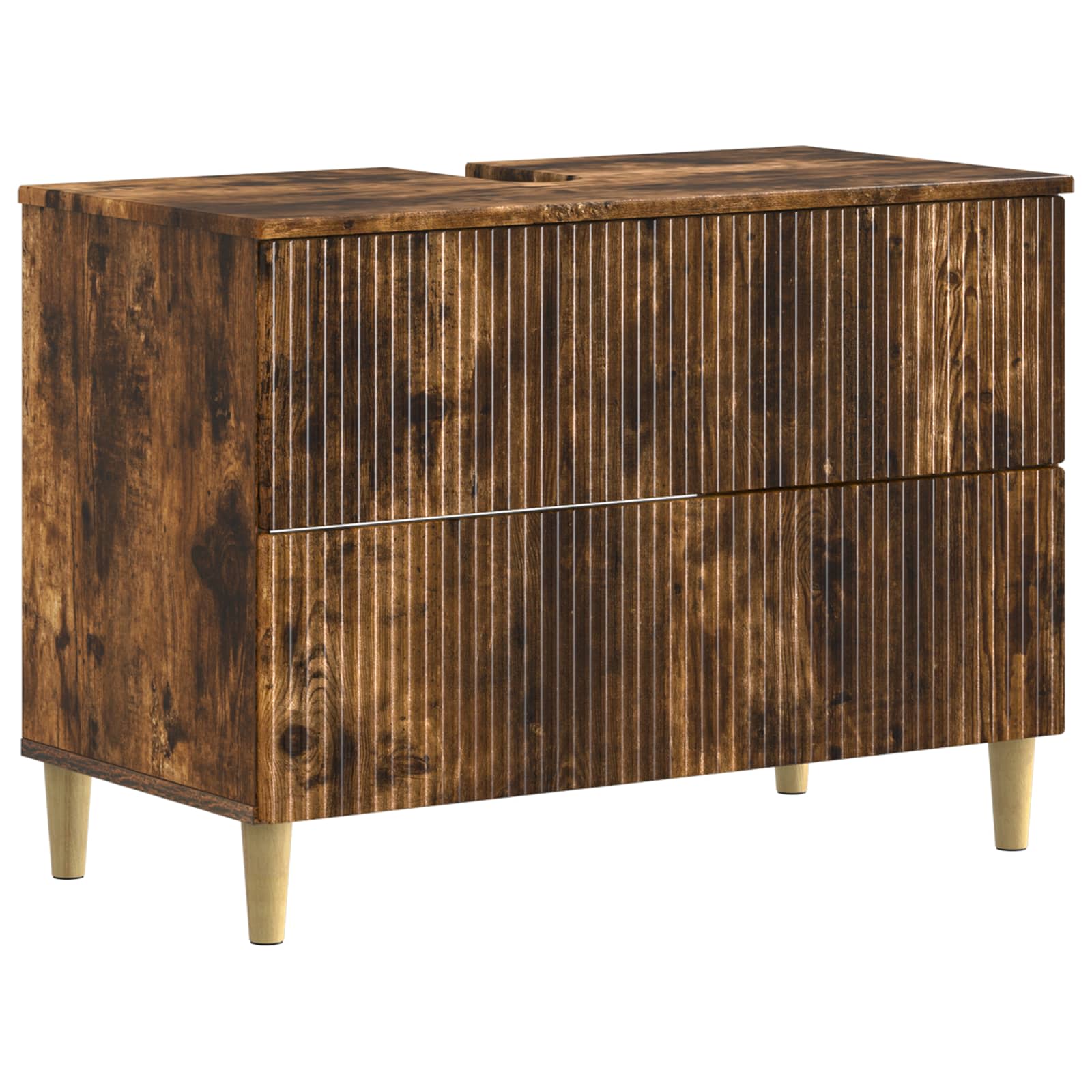 Maison Exclusive - Waschbeckenschrank Arnhem Raucheiche 82 X 41 X